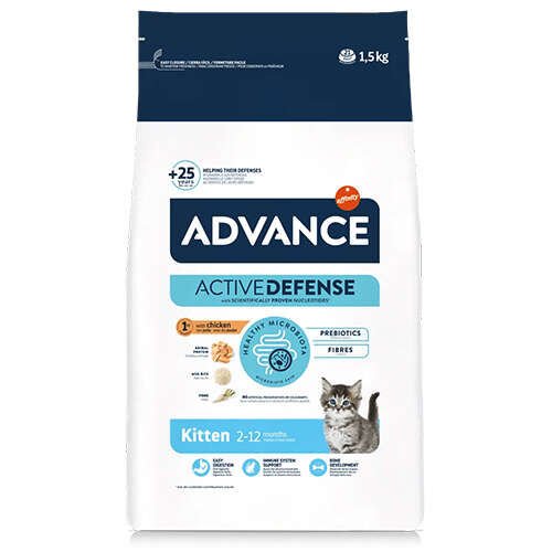 Advance Kitten Yavru Tavuk Etli Kedi Maması 1,5 Kg