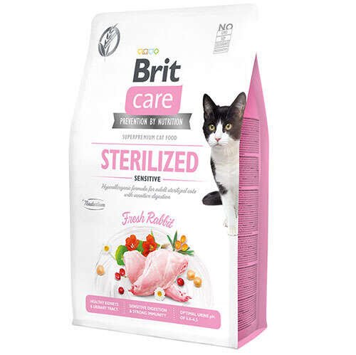 Brit Care Sterilised Sensitive Tavşan Tahılsız Kısırlaştırılmış Kedi Maması 2 Kg