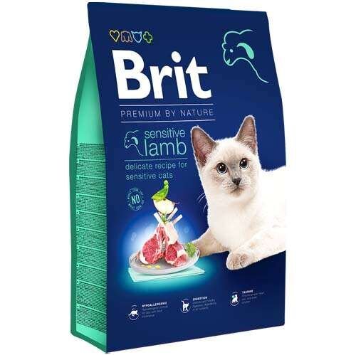 Brit Premium Sensitive Hassas Kuzulu Kedi Maması 8 Kg