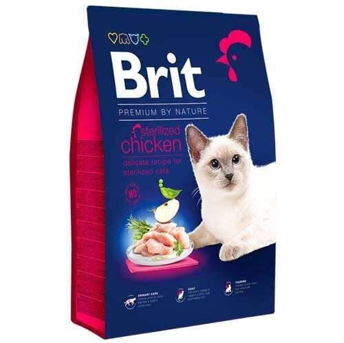 Brit Premium Sterilised Kısırlaştırılmış Tavuk Kedi Maması 8 Kg