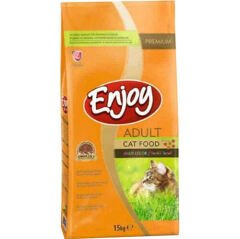 Enjoy Multi Color Tavuk Etli Renkli Kedi Maması 15 Kg