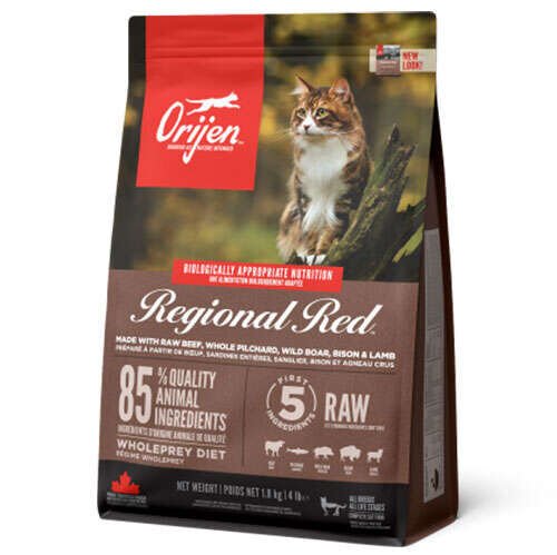 Orijen Regional Red Kırmızı Etli Tahılsız Kedi Maması 1,8 Kg