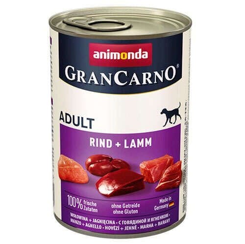 Animonda 82733 Gran Carno Sığır ve Kuzu Etli Köpek Konservesi 400 Gr
