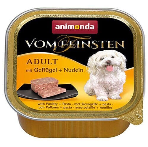 Animonda 82614 Vom Feinsten Kümes Hayvanı Makarna Köpek Yaş Maması 150 Gr