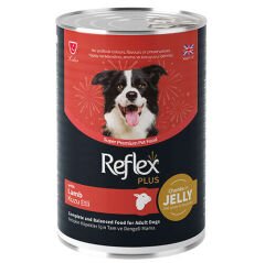 Reflex Plus Jelly Kuzu Etli Et Parçacıklı Köpek Konservesi 400 Gr