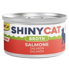 GimCat ShinyCat Broth Somonlu Kedi Konservesi 70 Gr