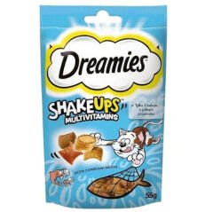 Dreamies Shake Ups Multivitamins Ton Balığı Somon ve Karidesli Kedi Ödülü 55 Gr