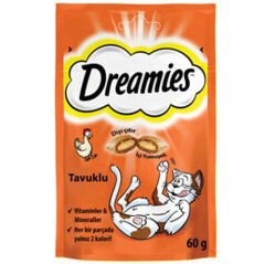 Dreamies With Chicken Tavuk Etli Kedi Ödülü 60 Gr