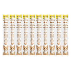 Gimcat Hindi ve Tavşan Etli Tahılsız Kedi Ödül Çubukları 10 Parça 5 Gr x 10 Adet (50 Gr)