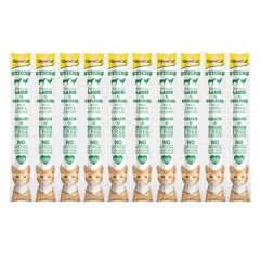 Gimcat Kuzu ve Tavuklu Tahılsız Kedi Ödül Çubukları 10 Parça 5 Gr x 10 Adet (50 Gr)