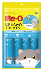 Me-O Creamy Treats Tavuklu ve Ciğerli Ek Besin ve Kedi Ödülü 60 Gr ( 4 x 15 Gr )