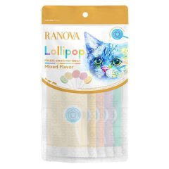 Ranova Karışık Lezzetli Dondurularak Kurutulmuş Kedi Ödülü Lolipop 1.4 Gr – 5 Li Paket