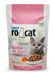 Rocat Kısırlaştırılmış  Somonlu  Jöle İçerisinde Parça Etli  85 g