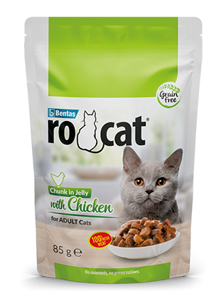 Rocat Yetişkin  Tavuklu  Jöle İçerisinde Parça Etli  85 g