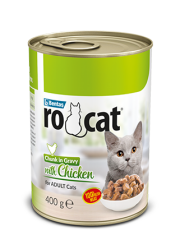RoCat® Tavuklu Yetişkin Konserve Yaş Kedi Maması  400 gr
